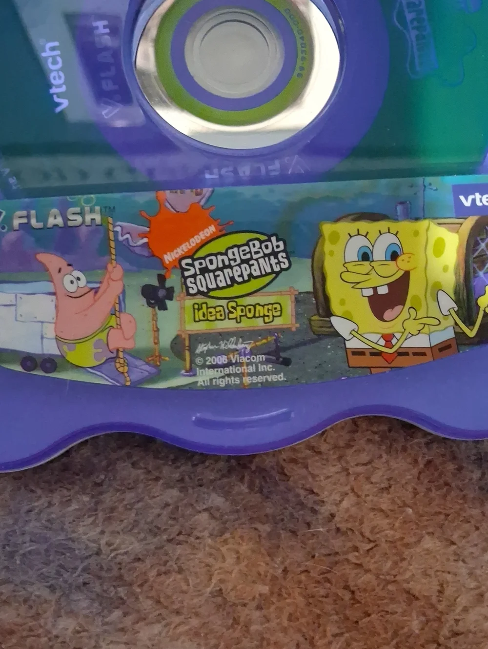 V.Smile V-Flash Purple Blue Kids Educational Gaming System